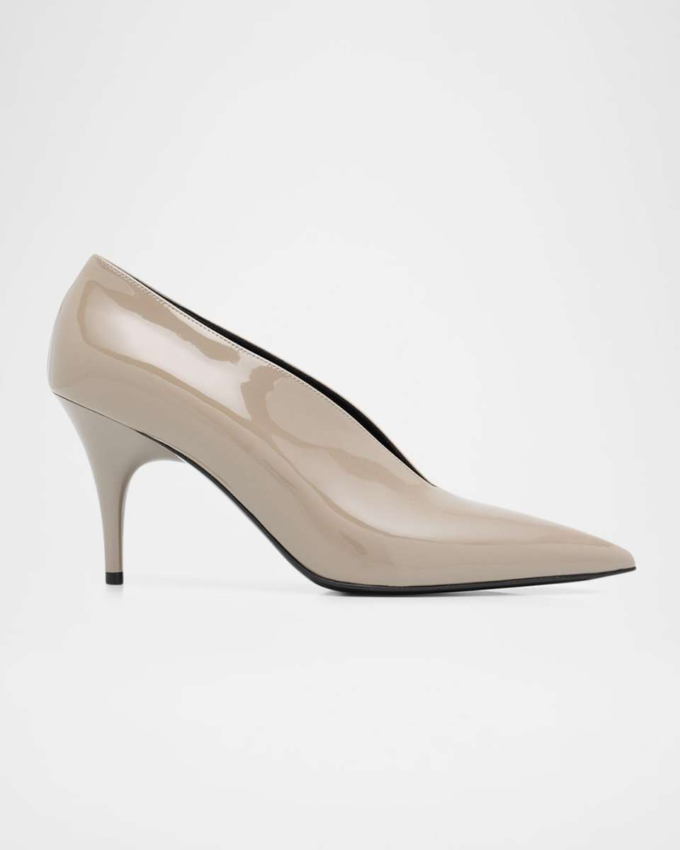 Musa Vernic Patent Leather Anklet Pumps